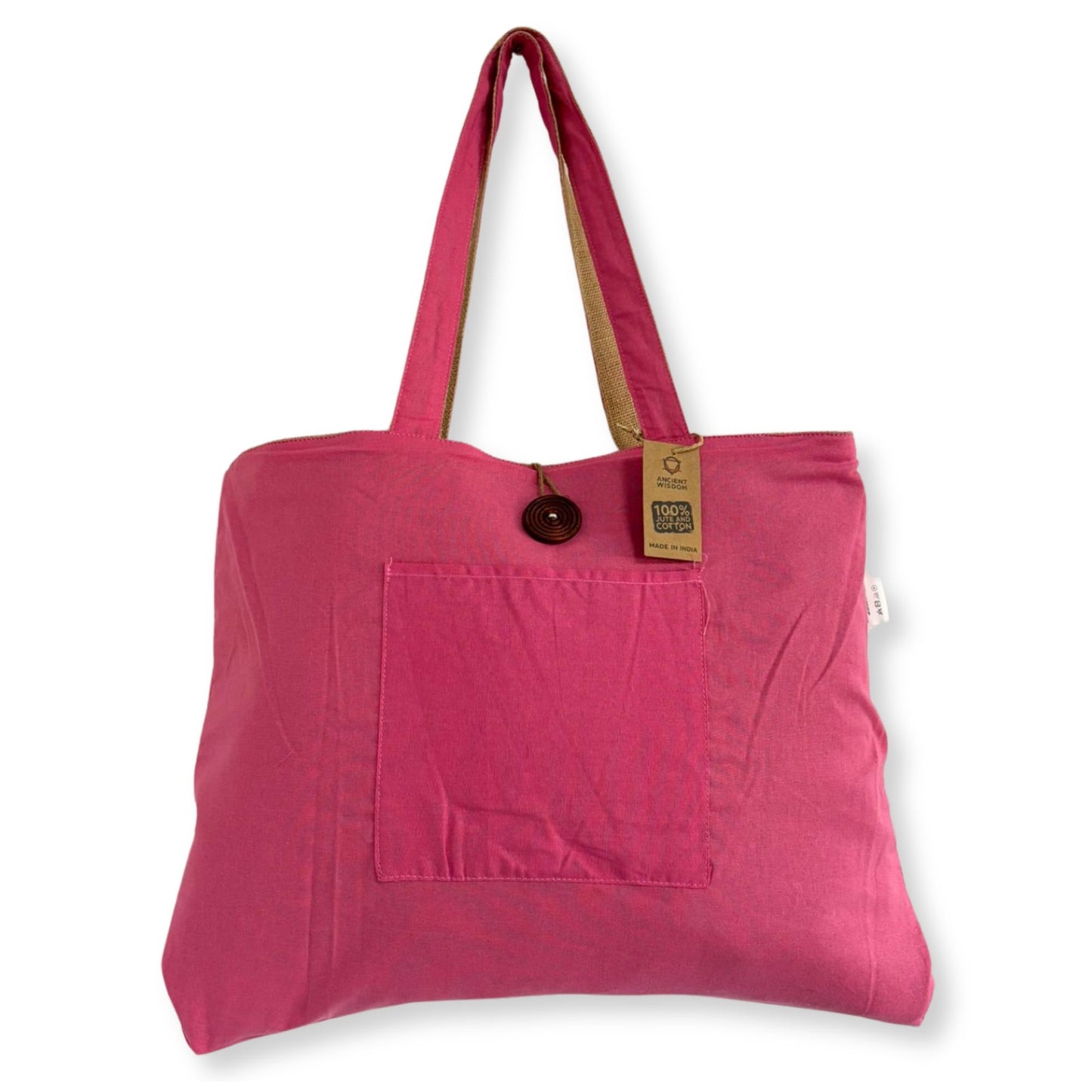 Reversible Shopper aus Jute & Baumwolle - Zwei Looks in einer Tasche
