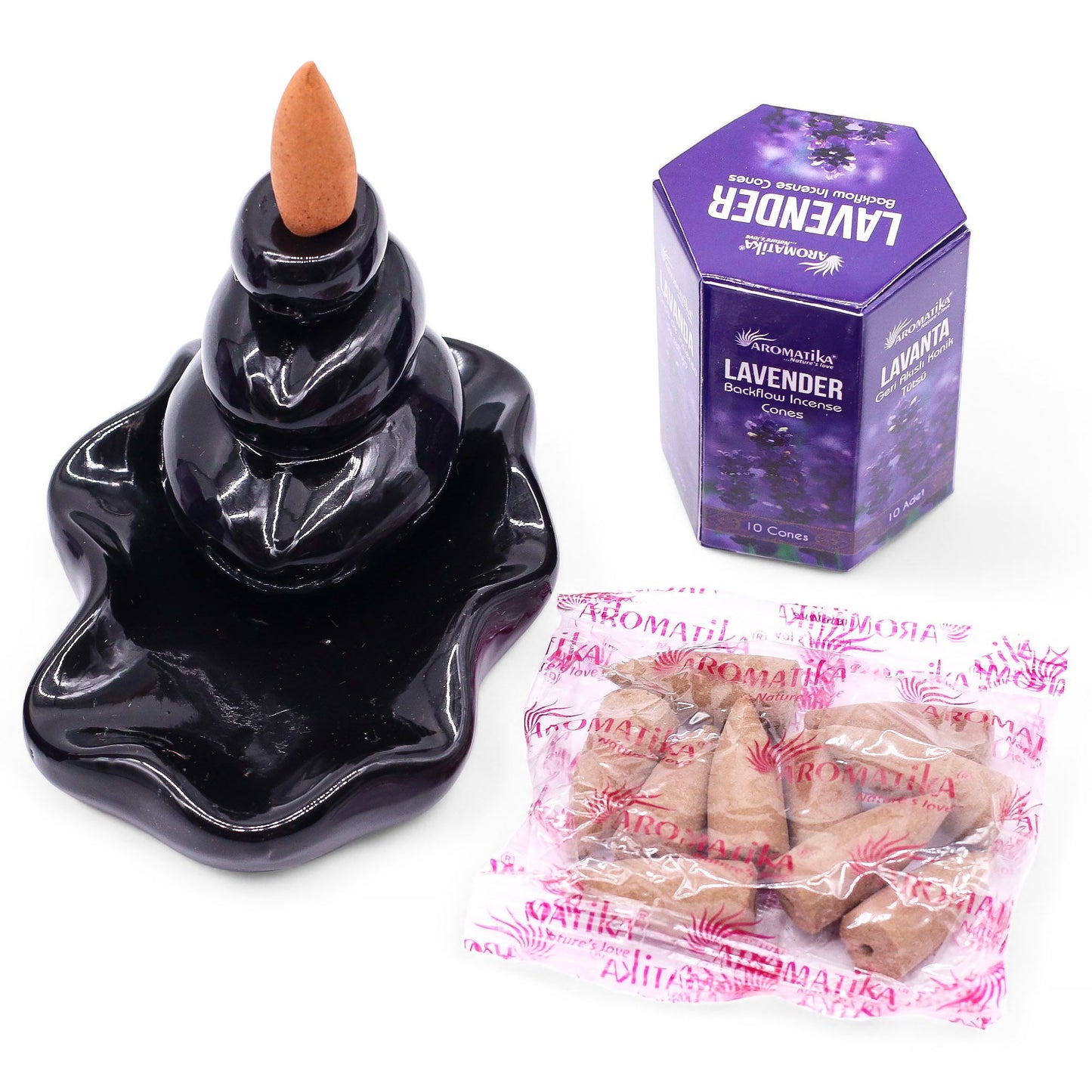 Masala Rückfluss-Räucherkegel Lavendel - 10 Stück