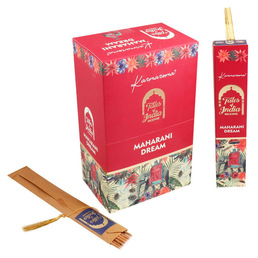 Maharani Dream Räucherstäbchen - Handgerolltes Duftset (12 Stück)