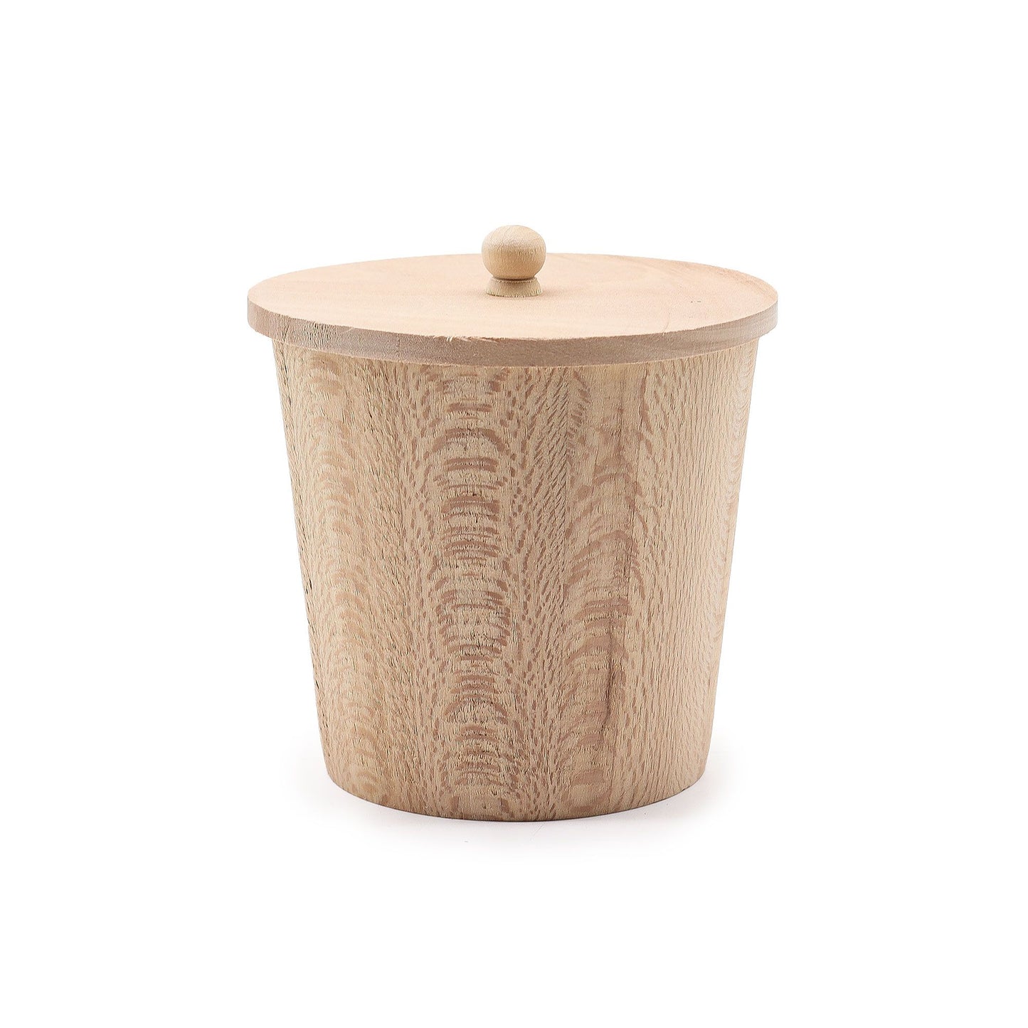 Präsentationsschale aus massivem Hemu-Holz - 95mm, natur