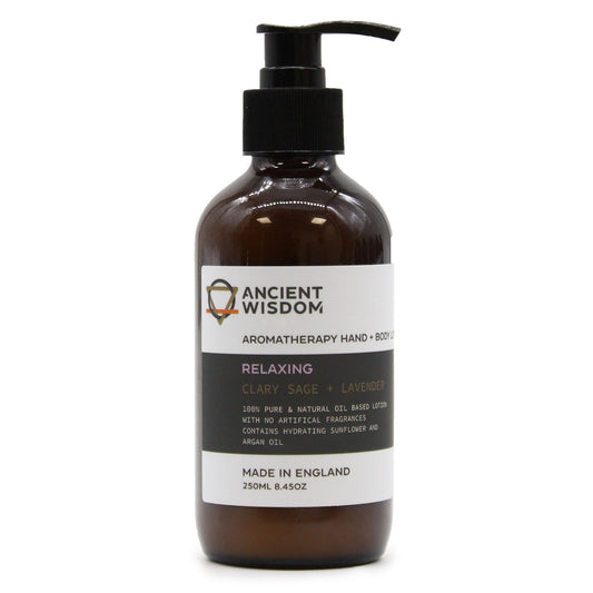 Natürliche Hand- und Körperlotion mit Muskatellersalbei & Lavendel – 250ml
