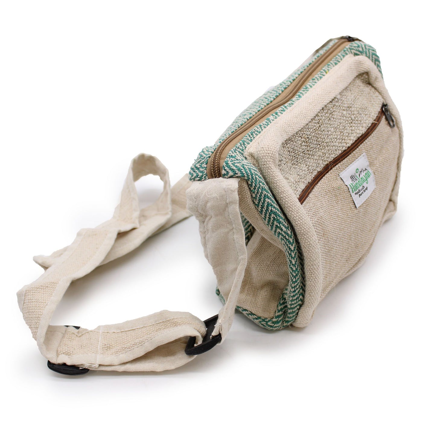 Messenger Bag Hanf-Baumwolle – Handgefertigte Schultertasche aus Nepal