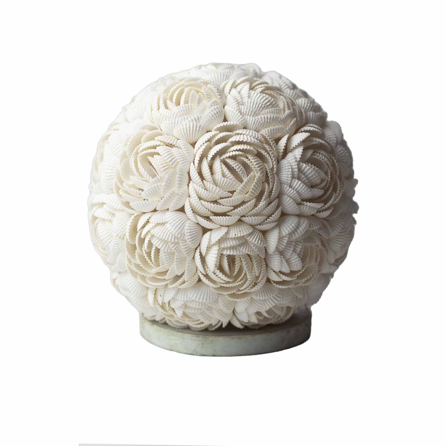 Muschel-Lampe 'Rose Globe' - 15cm - Handgefertigt in Bali