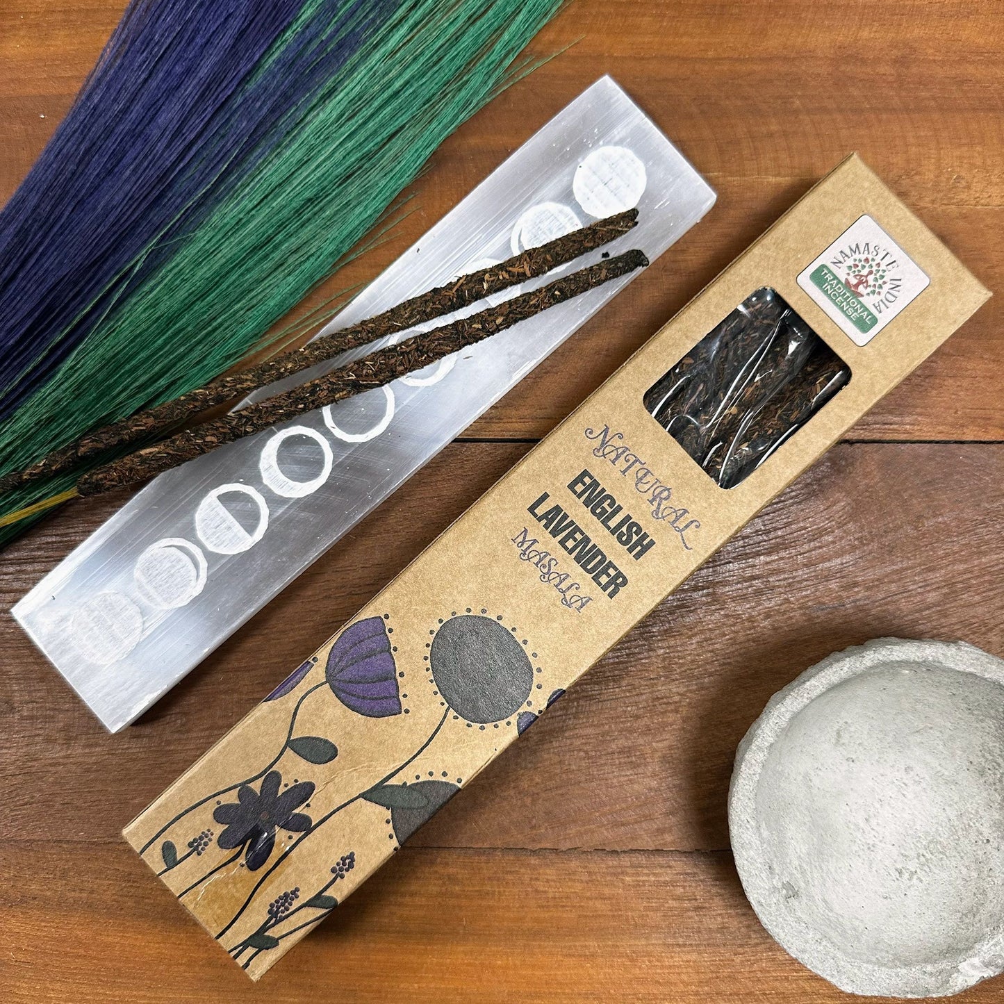 Natural Botanical Masala Räucherstäbchen - Englischer Lavendel (11 Stück)