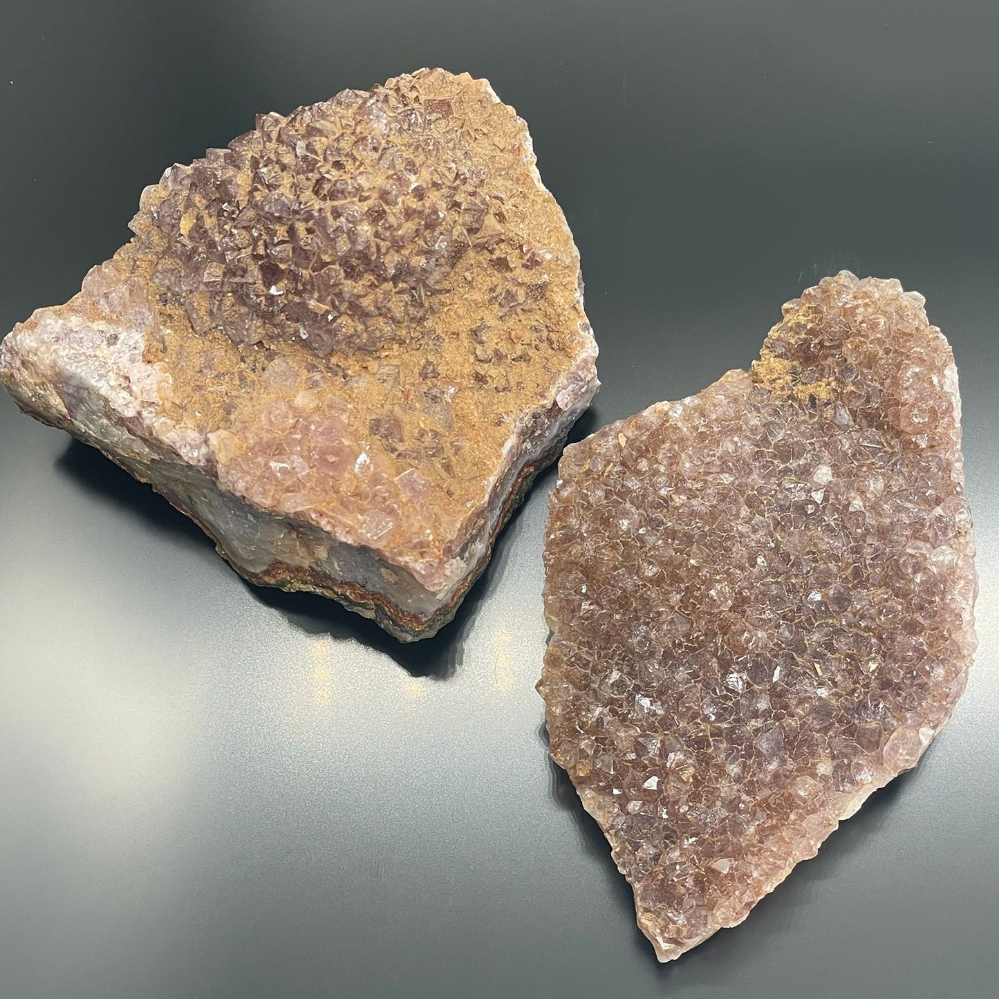 Natürliche Amethyst-Drusen Kollektion - Premium-Sammlersteine (ca. 20 Stück)