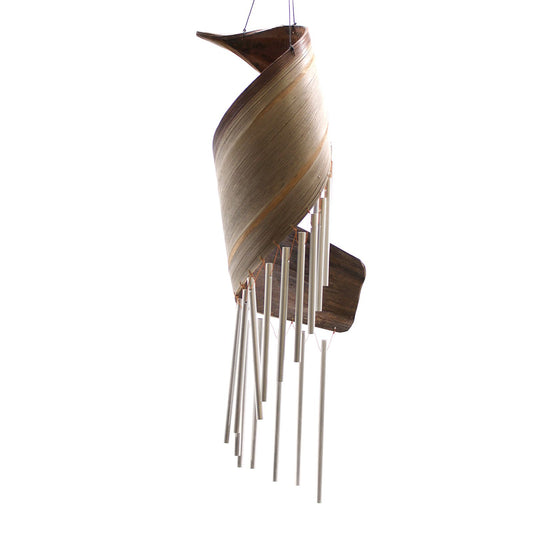 Handgefertigtes Windspiel aus natürlichem Kokosblatt