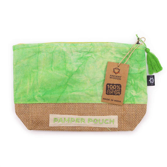 Pamper Pouch Organizerbeutel - Mother Earth Green in Stonewash-Optik
