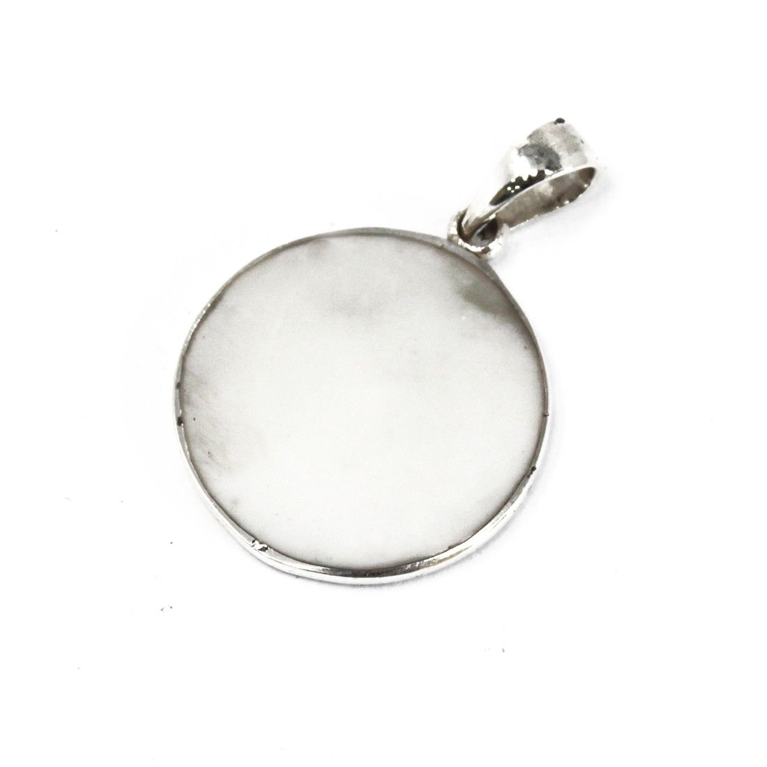 Lebensbaum Medaillon aus Sterling Silber 925 mit Perlmutt - 22 mm