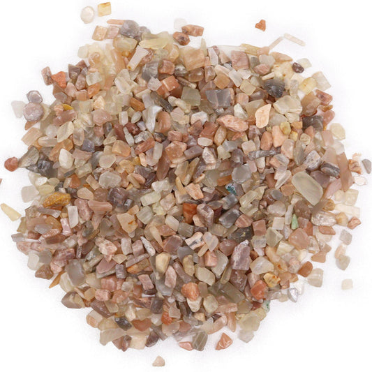 Natürliche Mondstein-Chips, 1kg - Dekorative Edelsteine für Kreativprojekte