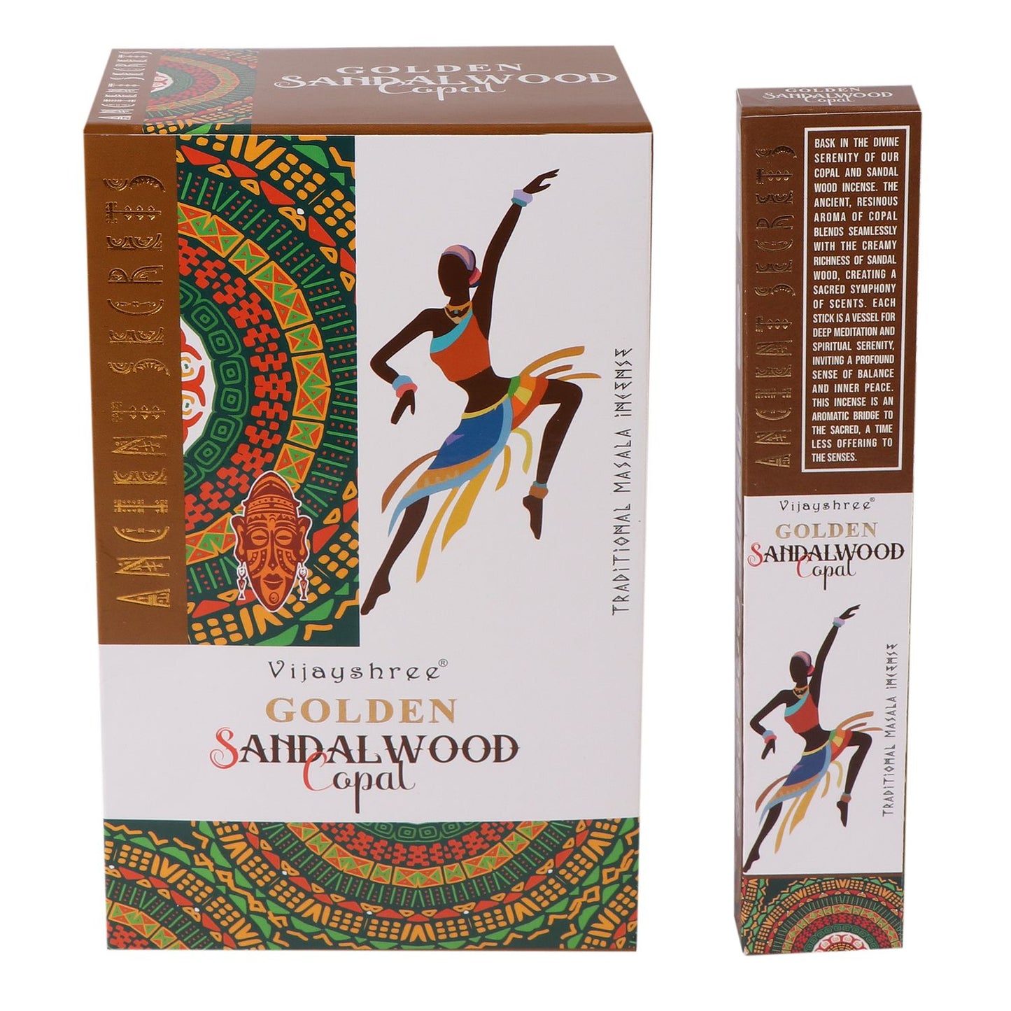Räuchermischung Goldener Copal & Sandelholz – 15g Premium-Box