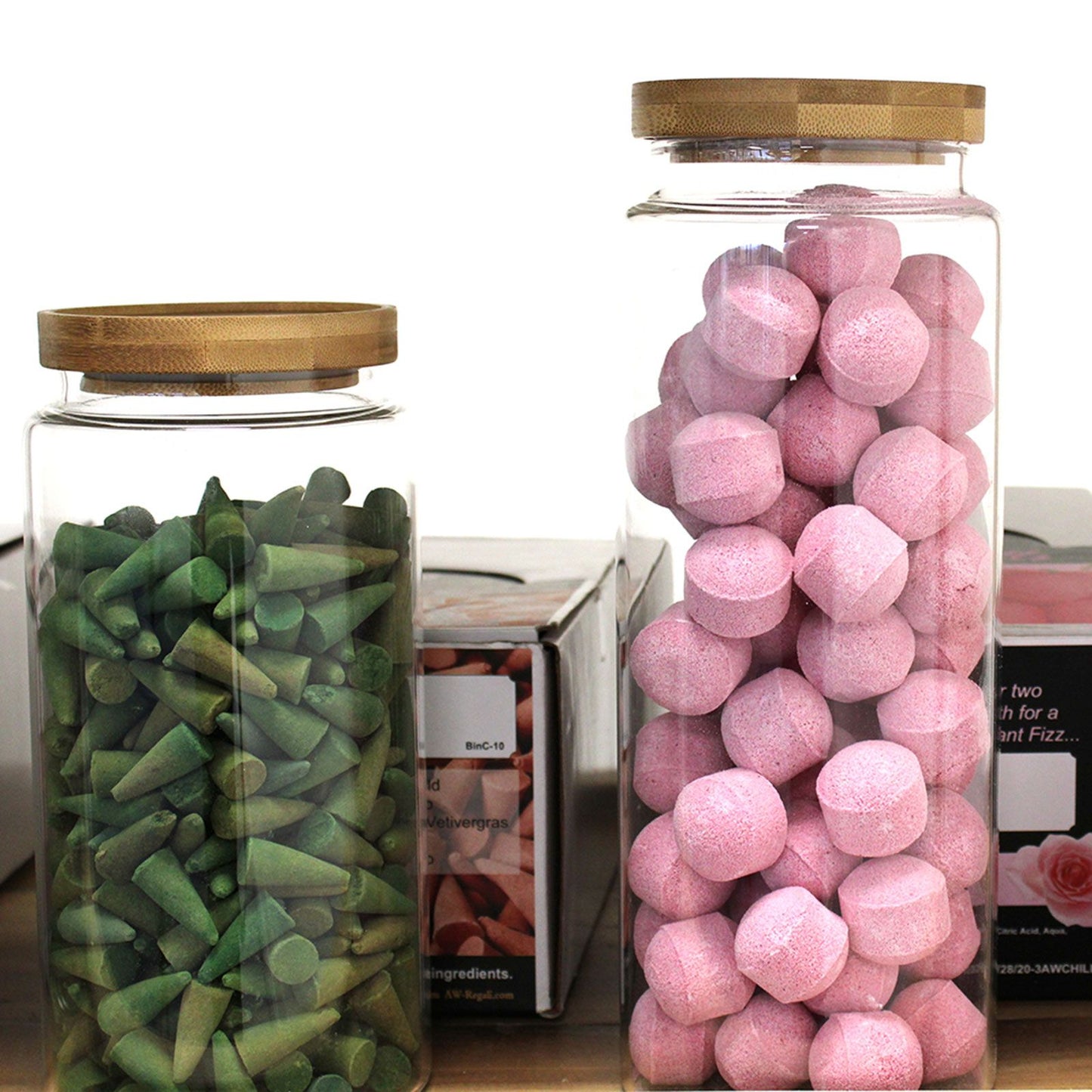 Vorratsglas Cottage Bamboo 10 cm – Hitzebeständig mit Naturdeckel