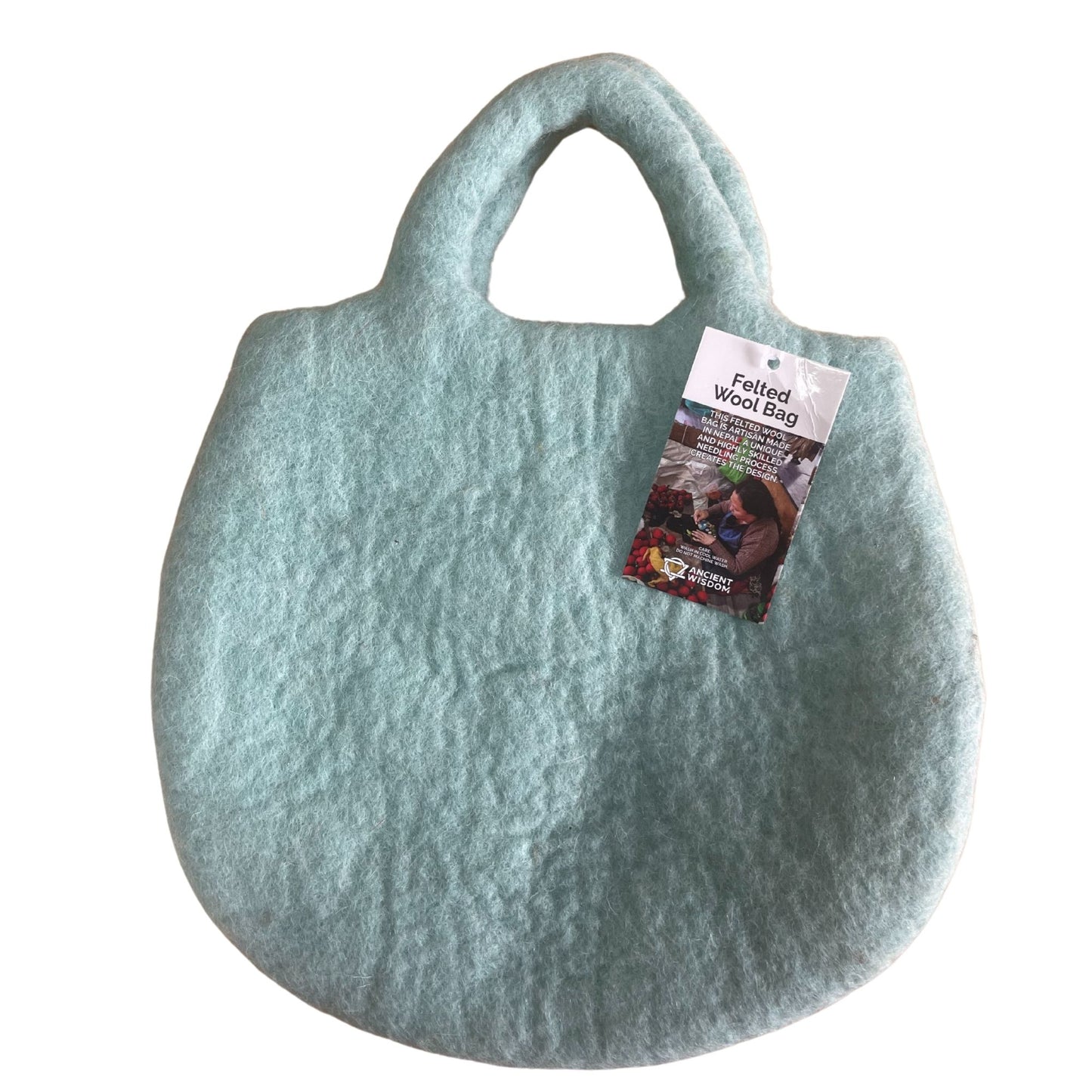 Gefilzte Handtasche 'Wald und Wiese' - 35 x 27 cm